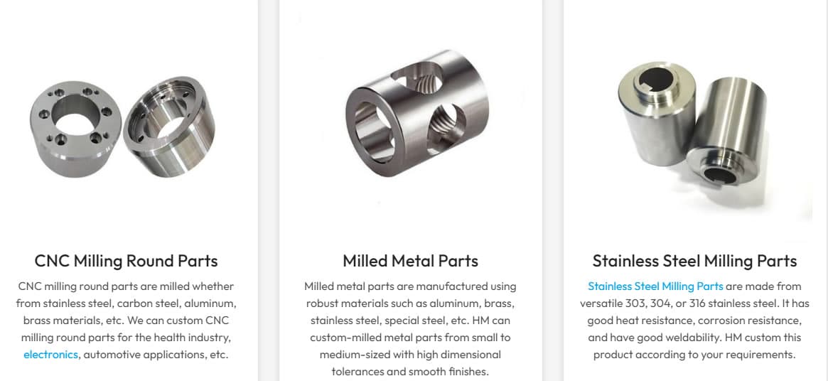 CNC Milling Components