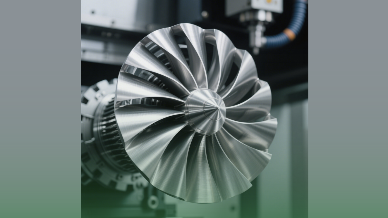 Precision-Machined Titanium Turbine Blade for Aerospace