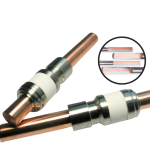 This image presents a close-up of a Kovar alloy machined connector from XTJ Precision Mfg, highlighting detailed machining features, photographed on July 31, 2025.