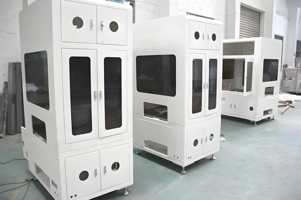 Custom enclosures manufactured by XTJ Sheet Metal Factory for clients
