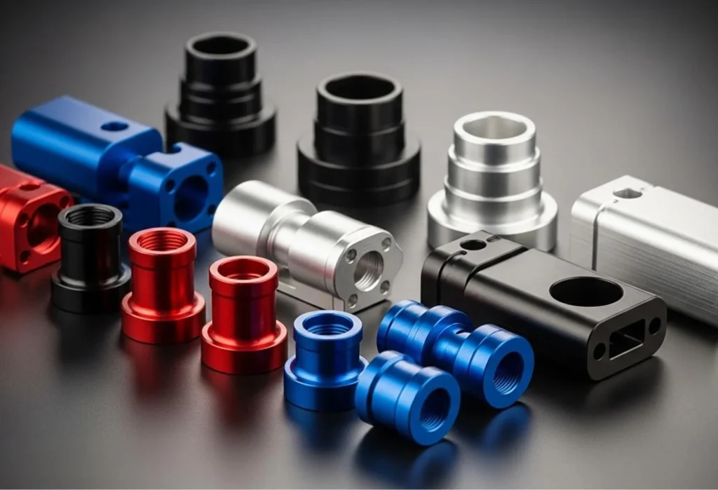 Anodized aluminum parts, a service provided by XTJ Precision Mfg.