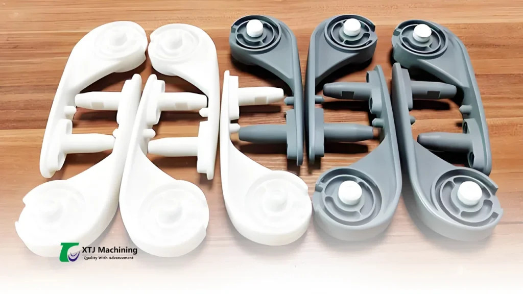 Food processing equipment with CNC machined polypropylene components